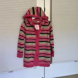 NWT Janie and Jack Gingerbread Hooded Cardigan sz 5T